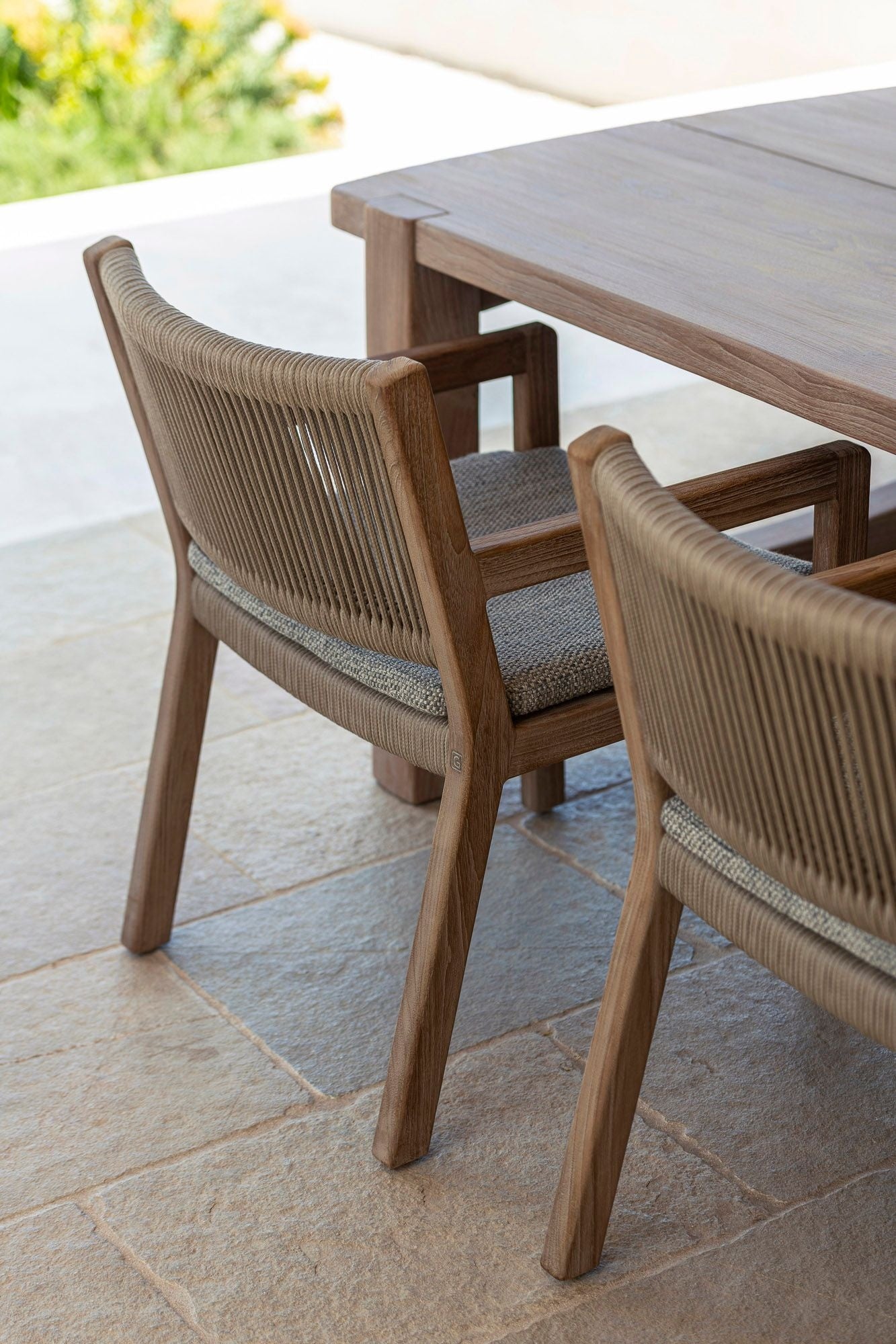Armchair Mario | Teak Natural Grey / Rope