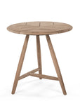 Bistro Round Table Faye | Teak Natural Grey
