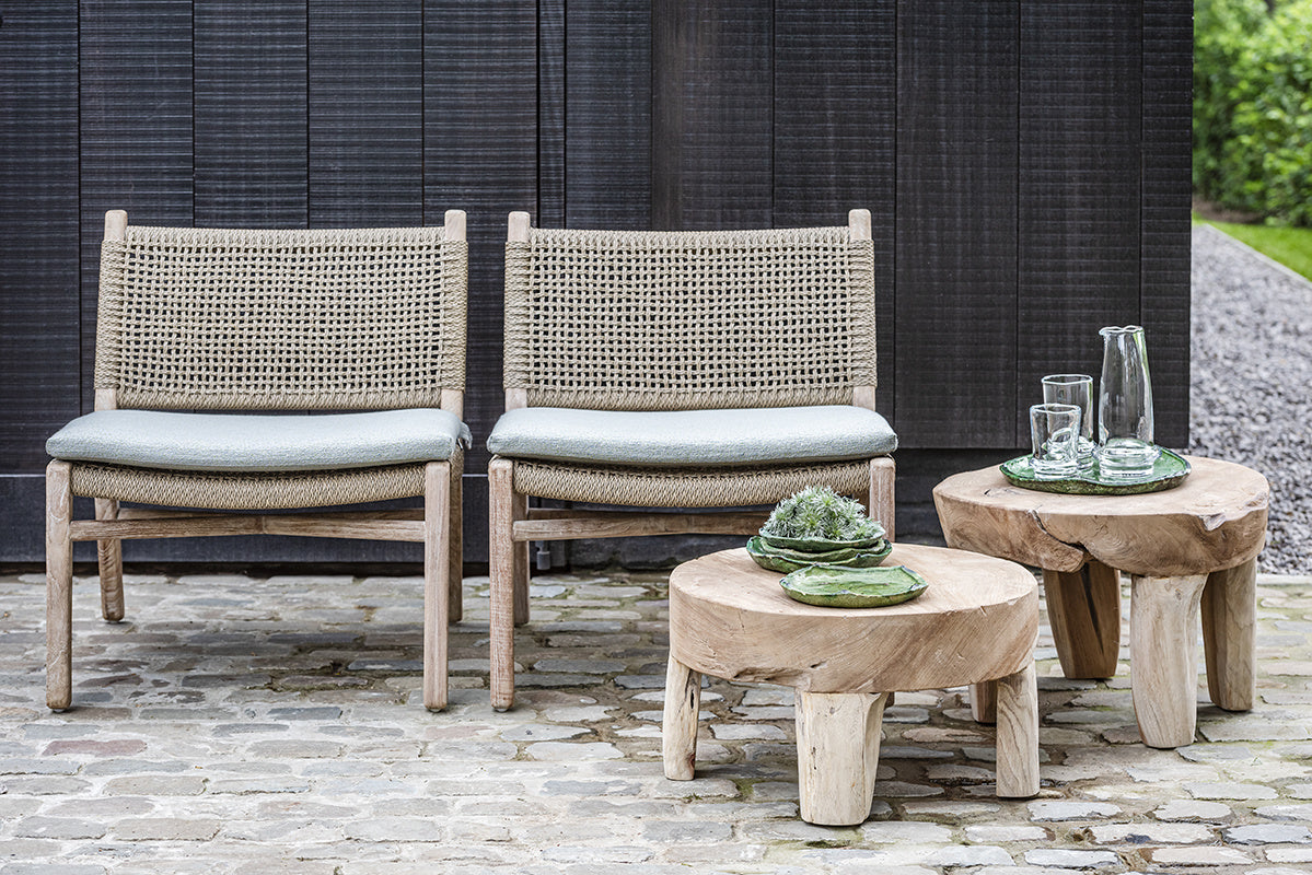 Low Table Samba Large | Teak Root Natural Grey