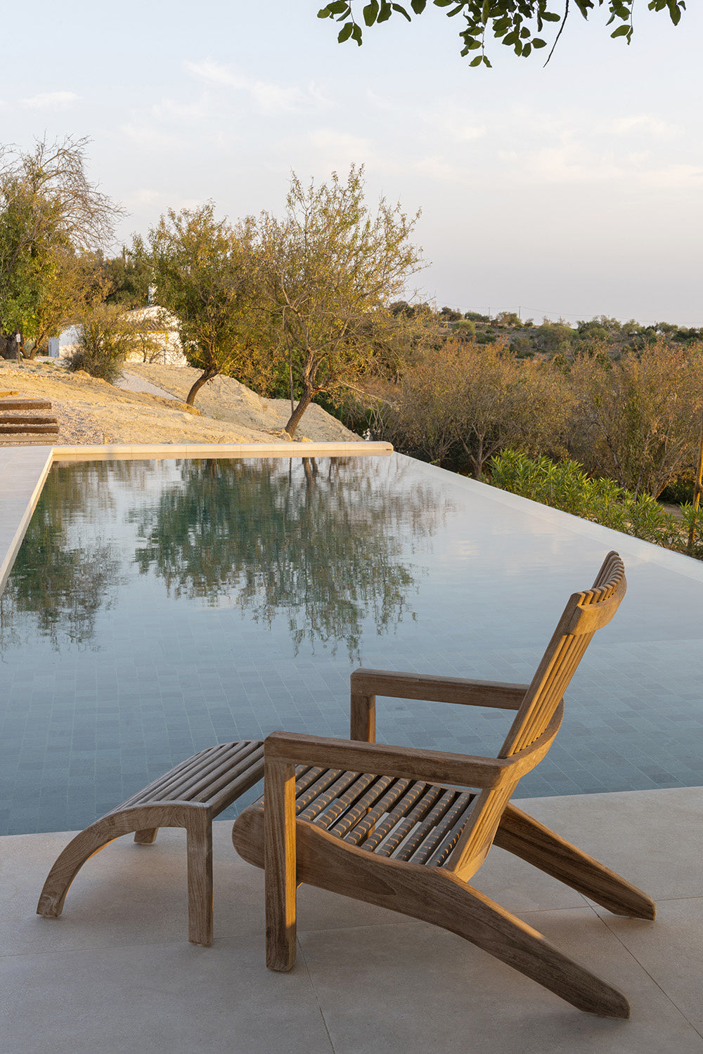 Footrest Orso | Teak Natural Grey