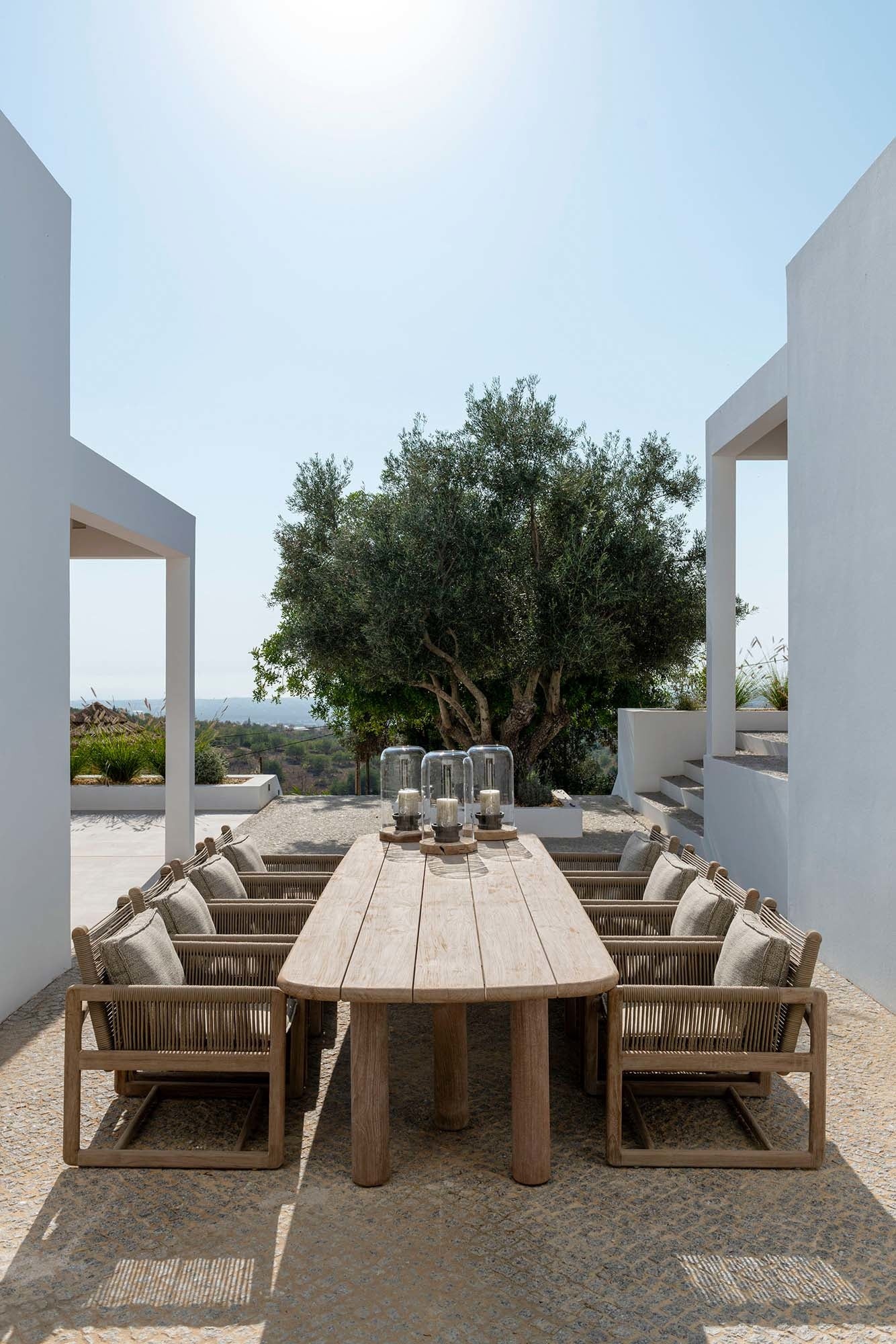 Easy Chair Carlo | Teak Natural Grey / Rope