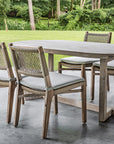 Chair Fiona | Teak Natural Grey / PE Wicker Antique Weed