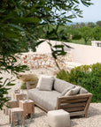 Sofa Mia 3-Sitzer | Teak Natural Grey