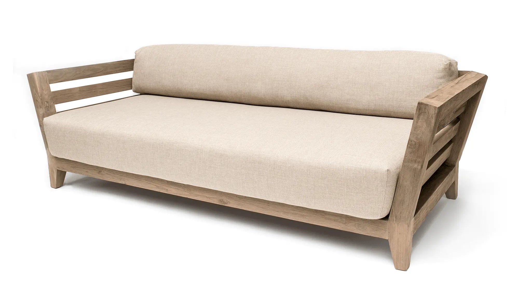 Sofa Mia 3-Seater | Teak Natural Grey