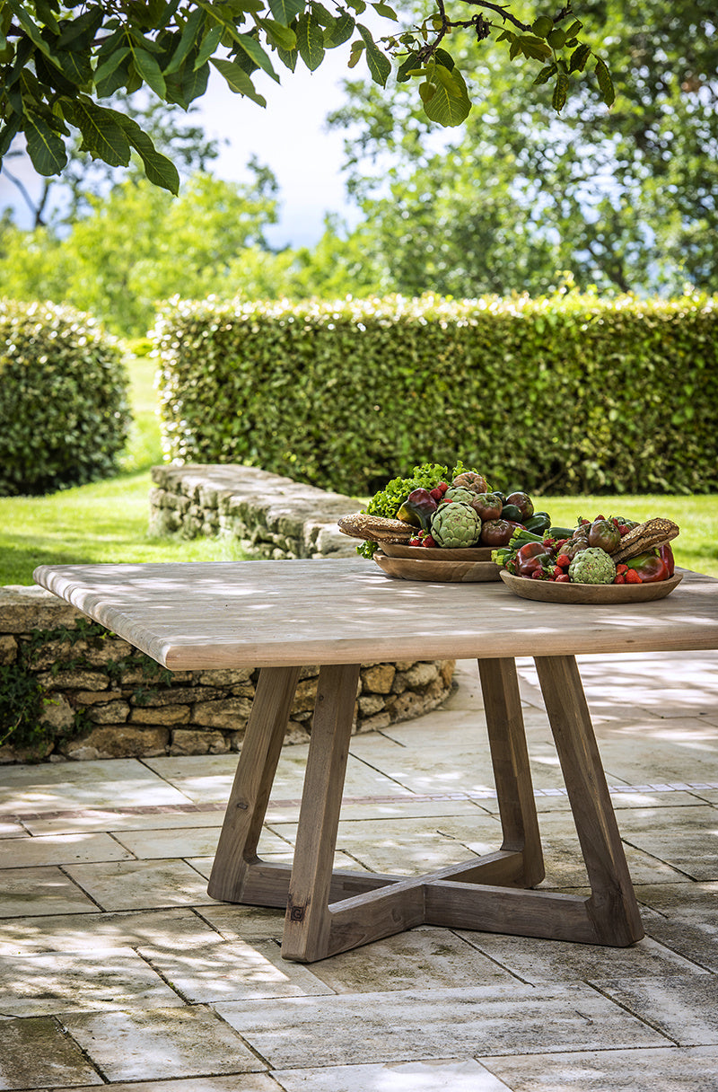 Square Table Dennis | Reclaimed Teak Natural Grey