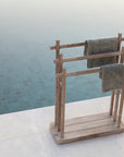Towel Rack Finn | Teak Natural Grey
