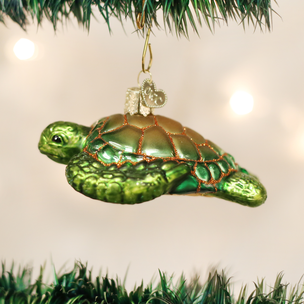 Groene Zeeschildpad | Kerst ornament