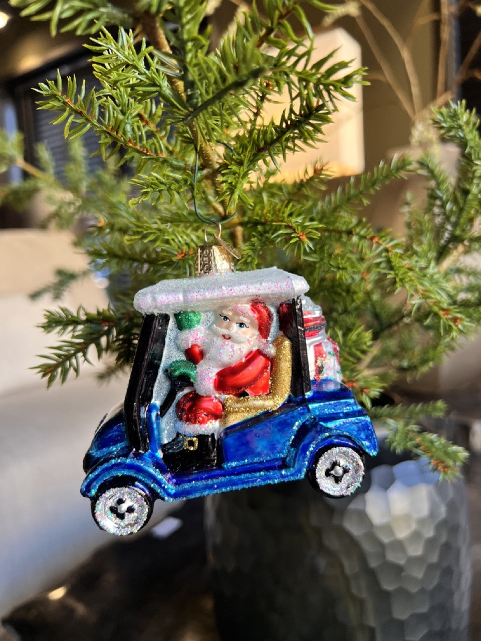 Golfkar Kerstman | Kerst ornament