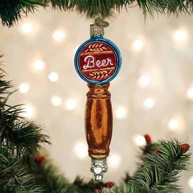 Kerst ornament | Biertap | 14 cm - NU PUUR & GROEN