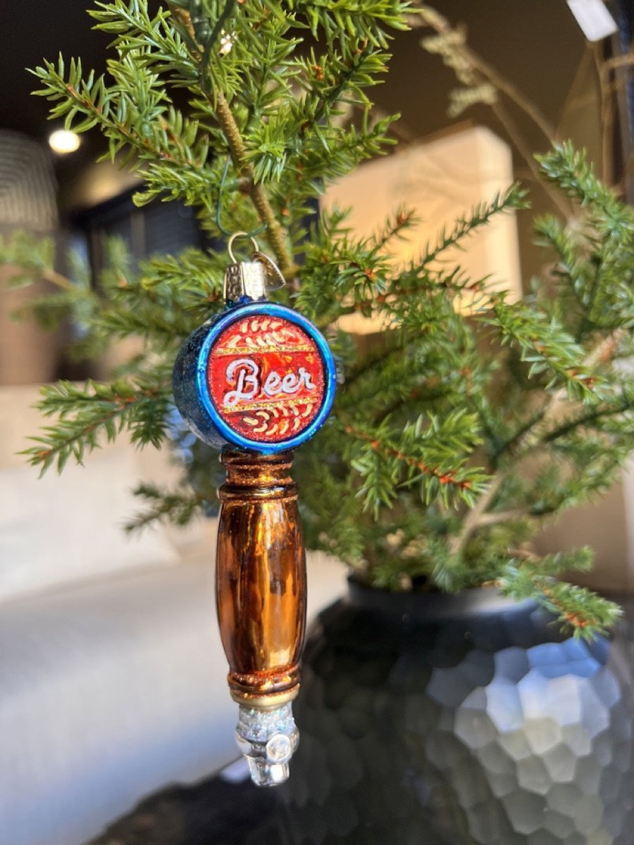 Kerst ornament | Biertap | 14 cm - NU PUUR & GROEN