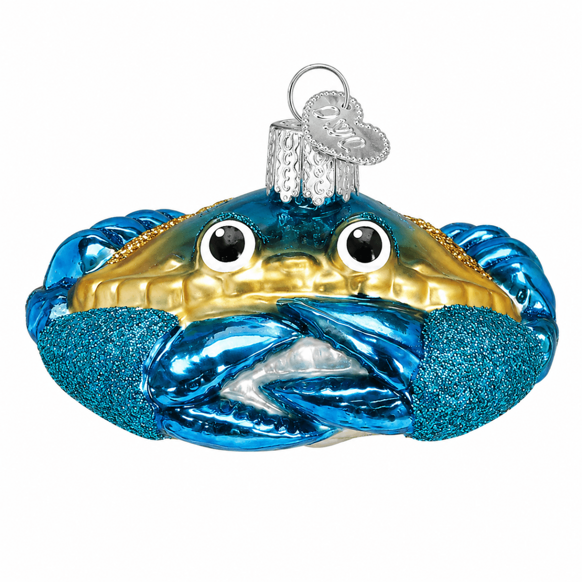 Kerst ornament | Blauwe krab | 4 cm - NU PUUR & GROEN