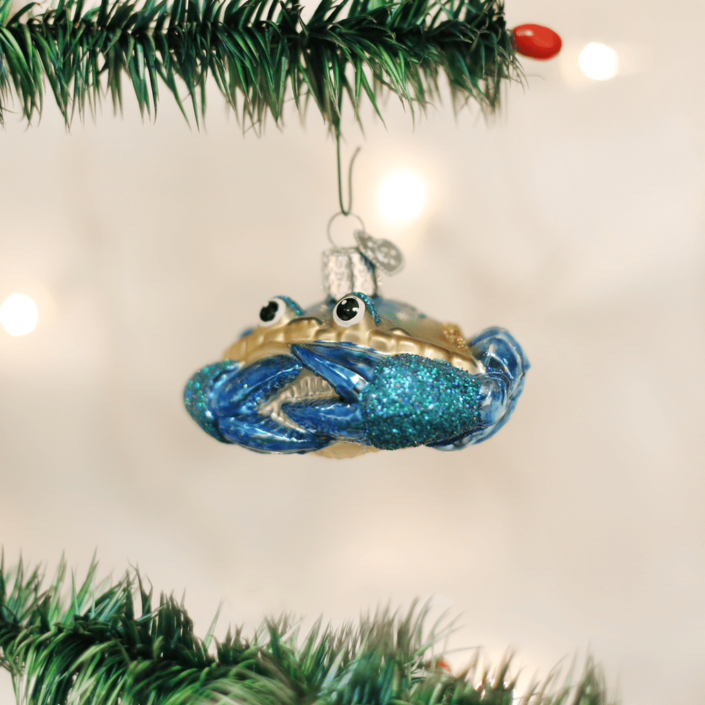 Kerst ornament | Blauwe krab | 4 cm - NU PUUR & GROEN