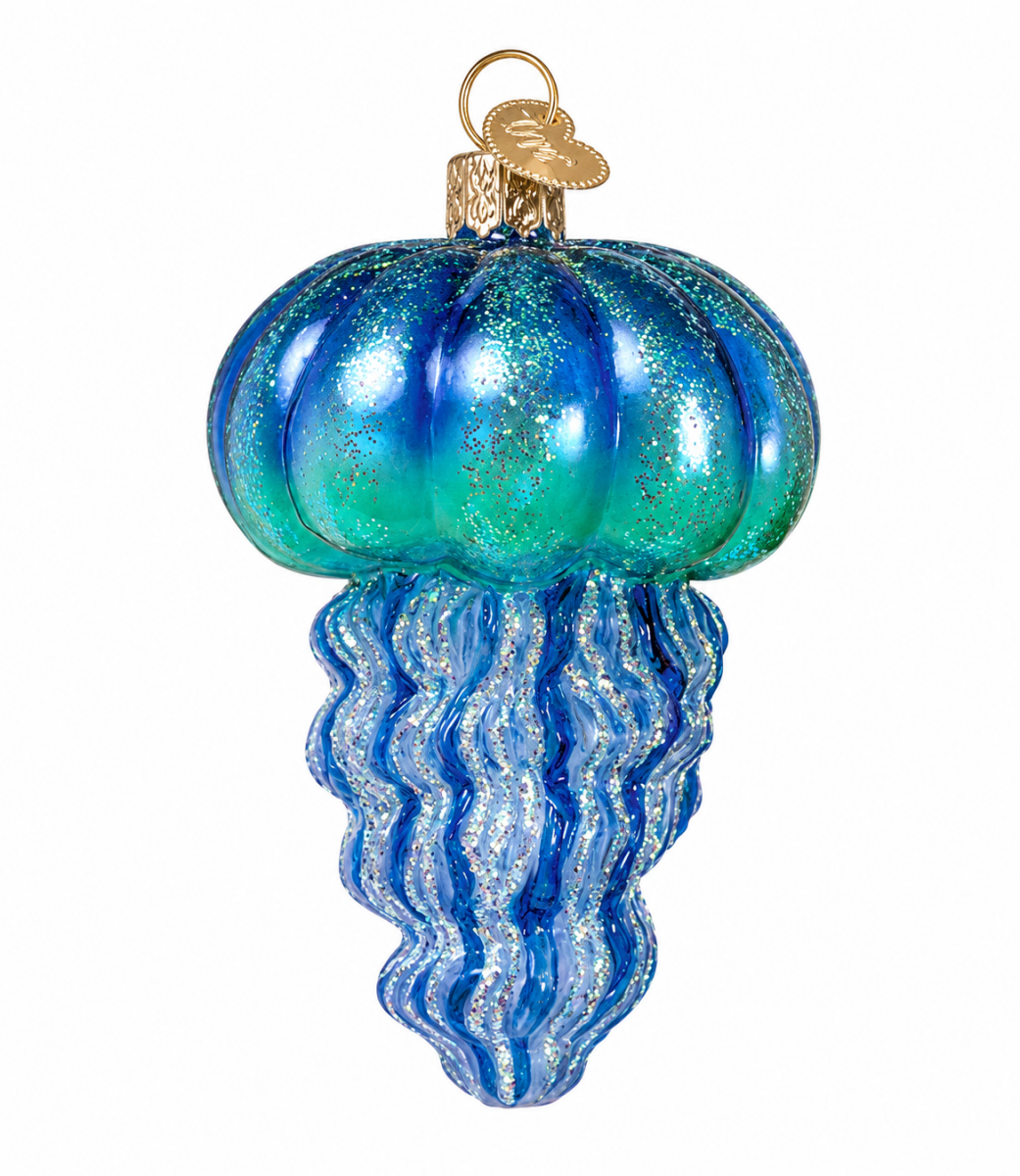 Kerst ornament | Blauwe kwal | 13 cm - NU PUUR & GROEN