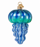 Weihnachtsschmuck | Blaue Qualle | 13 cm