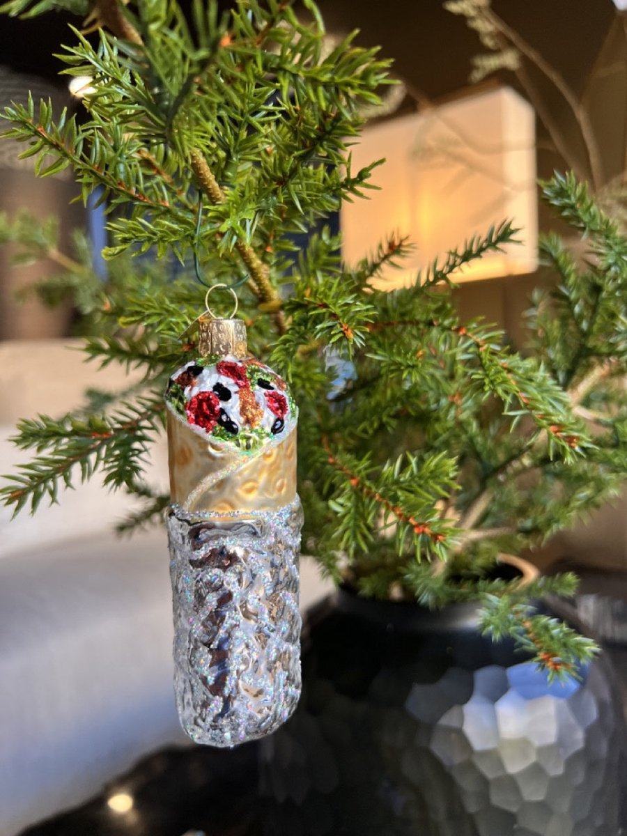 Kerst ornament | Burrito | 10 cm - NU PUUR & GROEN