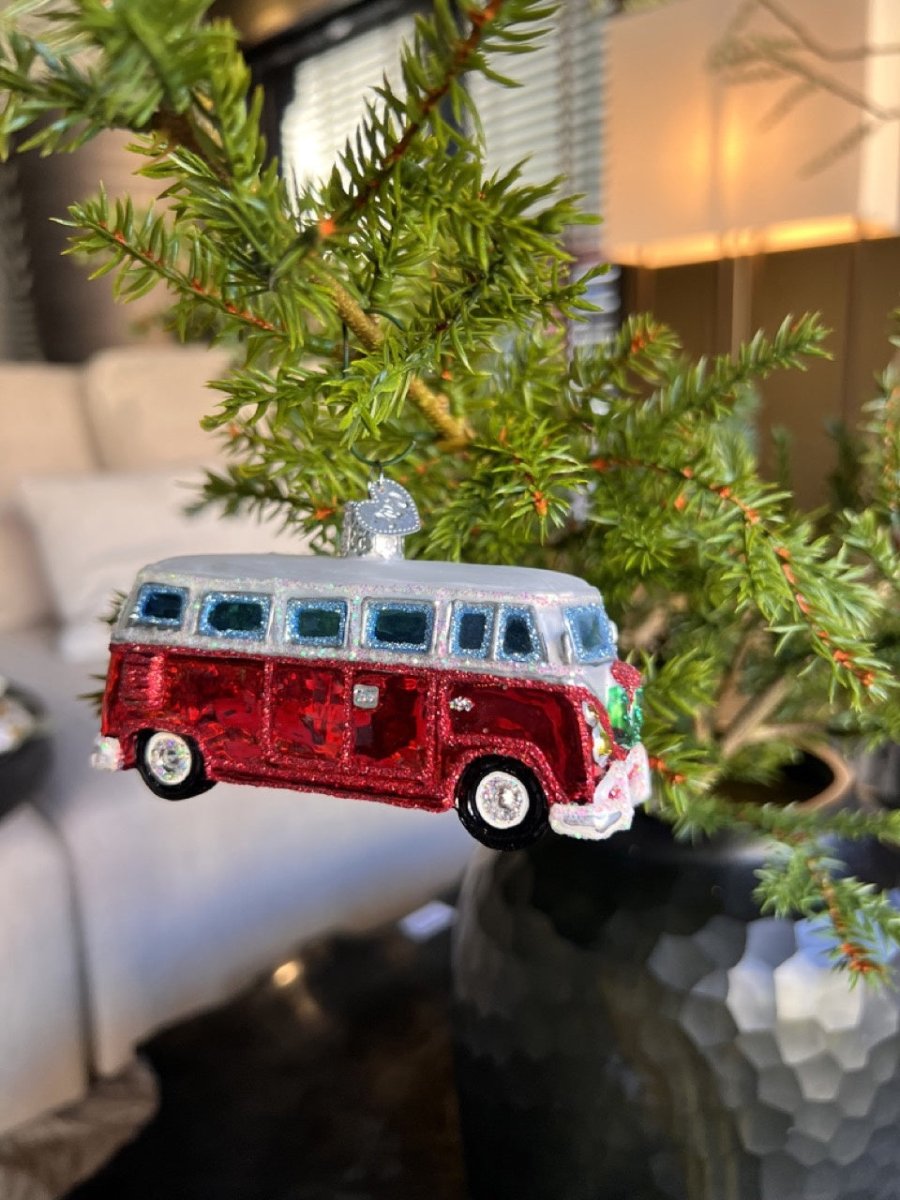 Kerst ornament | Camperbus | 9 cm - NU PUUR & GROEN