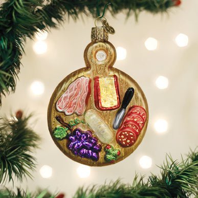 Kerst ornament | Charcuterieplank | 11 cm - NU PUUR & GROEN