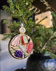 Kerst ornament | Charcuterieplank | 11 cm - NU PUUR & GROEN