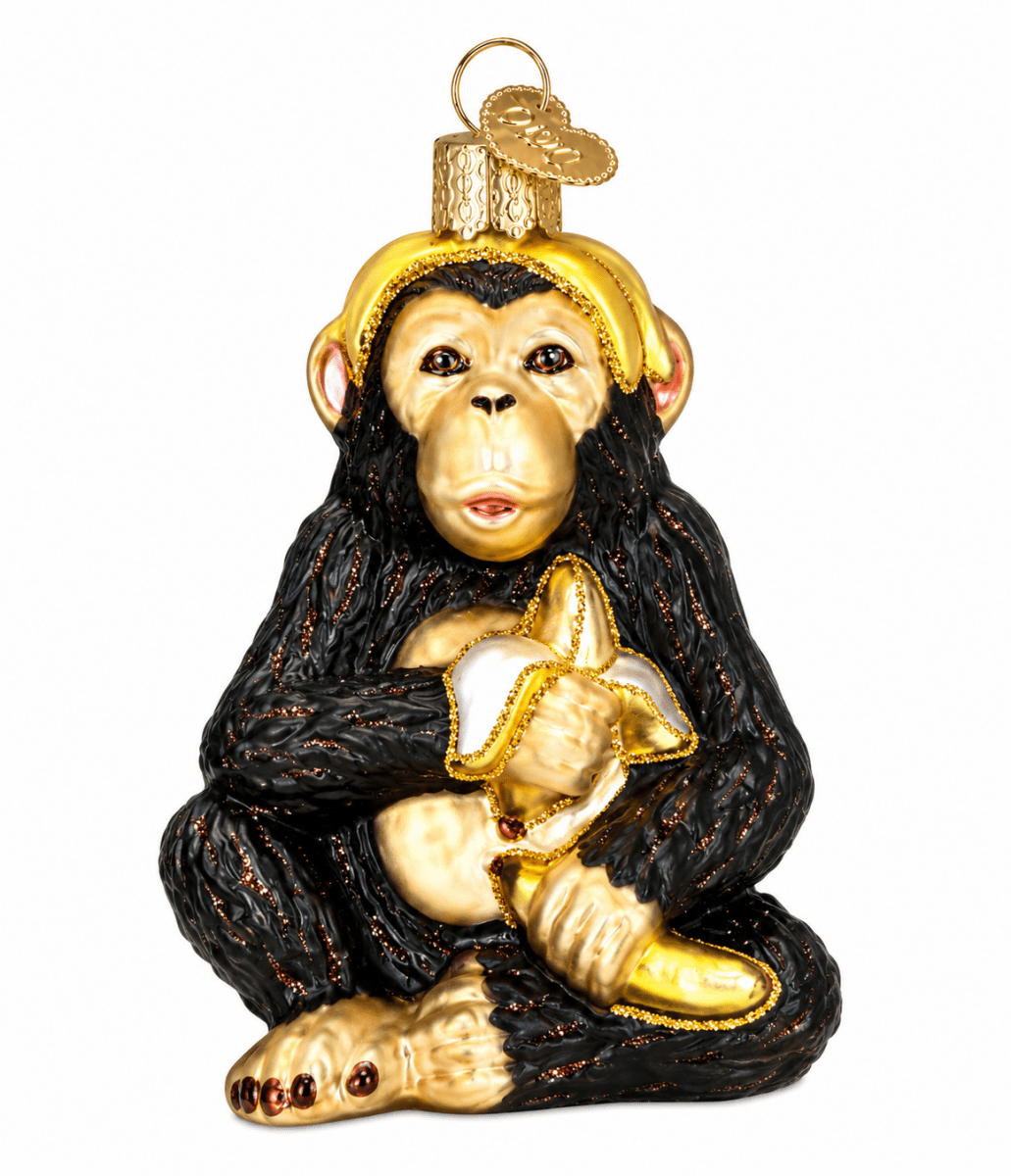 Kerst ornament | Chimpansee | 10 cm - NU PUUR & GROEN
