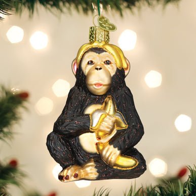 Kerst ornament | Chimpansee | 10 cm - NU PUUR & GROEN