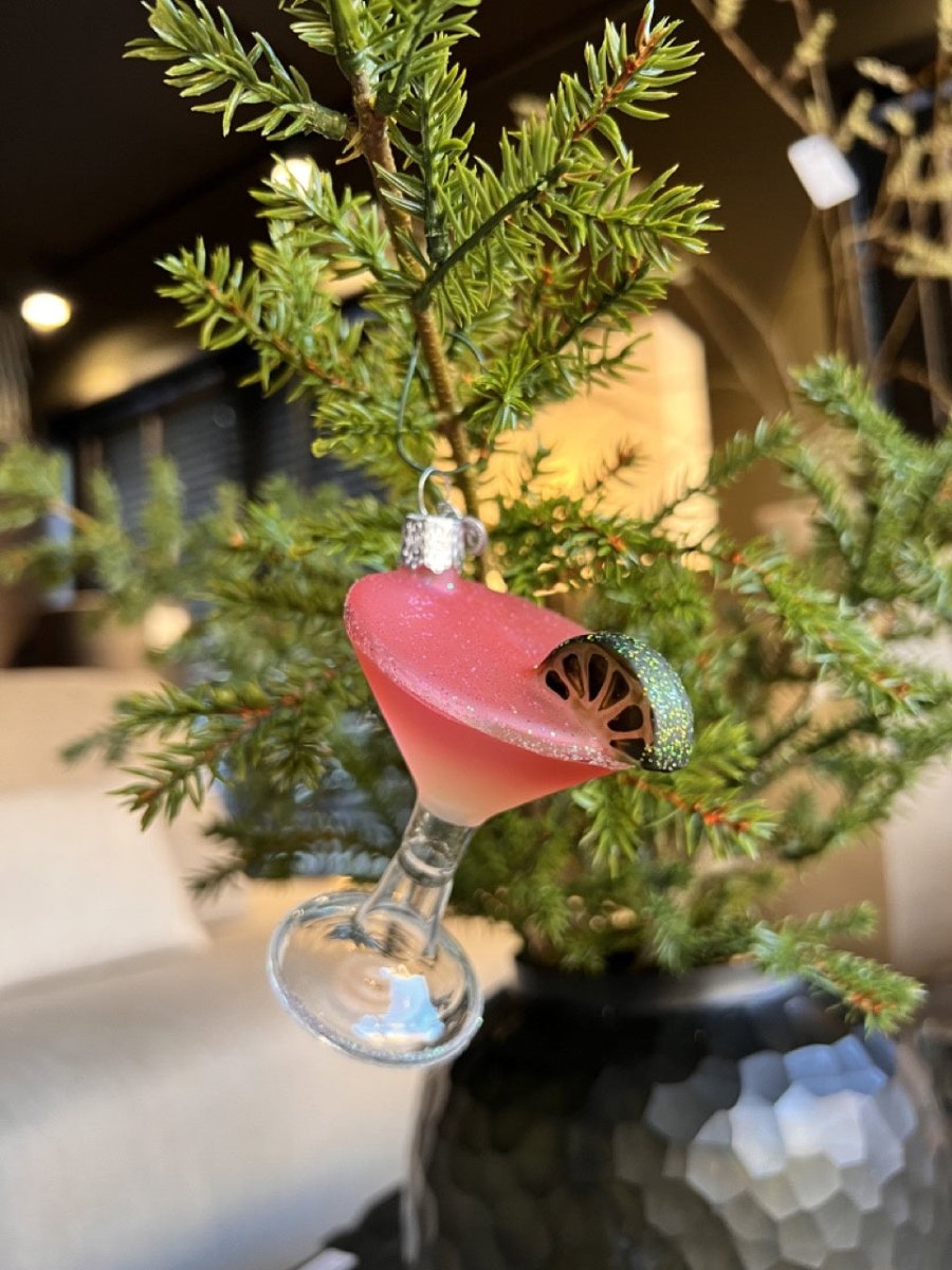 Kerst ornament | Cosmopolitan Cocktail | 11 cm - NU PUUR & GROEN