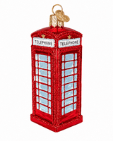 Kerst ornament | Engelse telefooncel | 10 cm