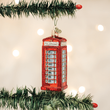 Kerst ornament | Engelse telefooncel | 10 cm - NU PUUR & GROEN