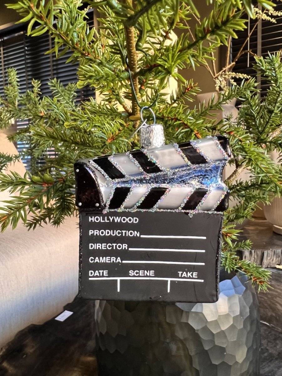 Kerst ornament | Filmklapper | 11 cm - NU PUUR & GROEN
