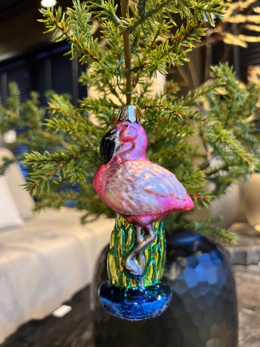 Kerst ornament | Flamingo | 13 cm - NU PUUR & GROEN