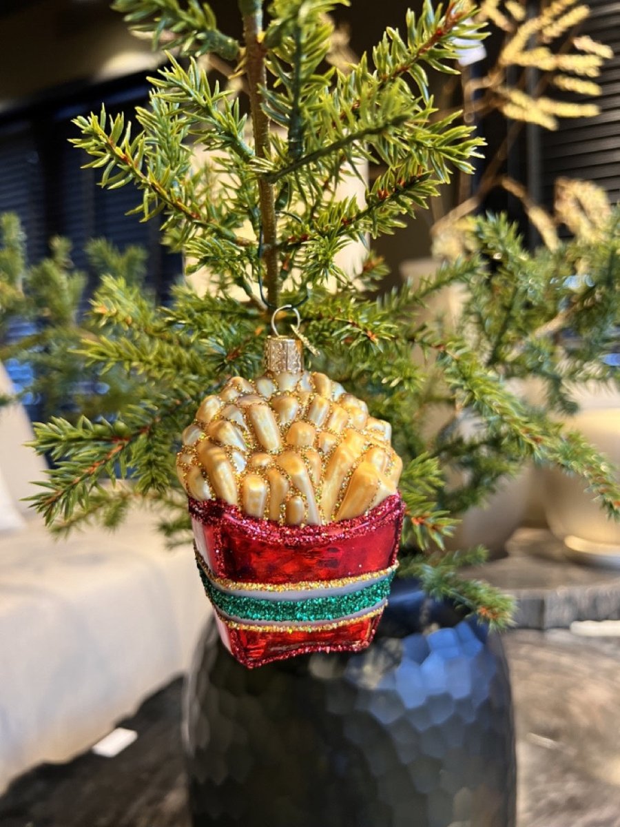 Kerst ornament | Franse frietjes | 11 cm - NU PUUR & GROEN