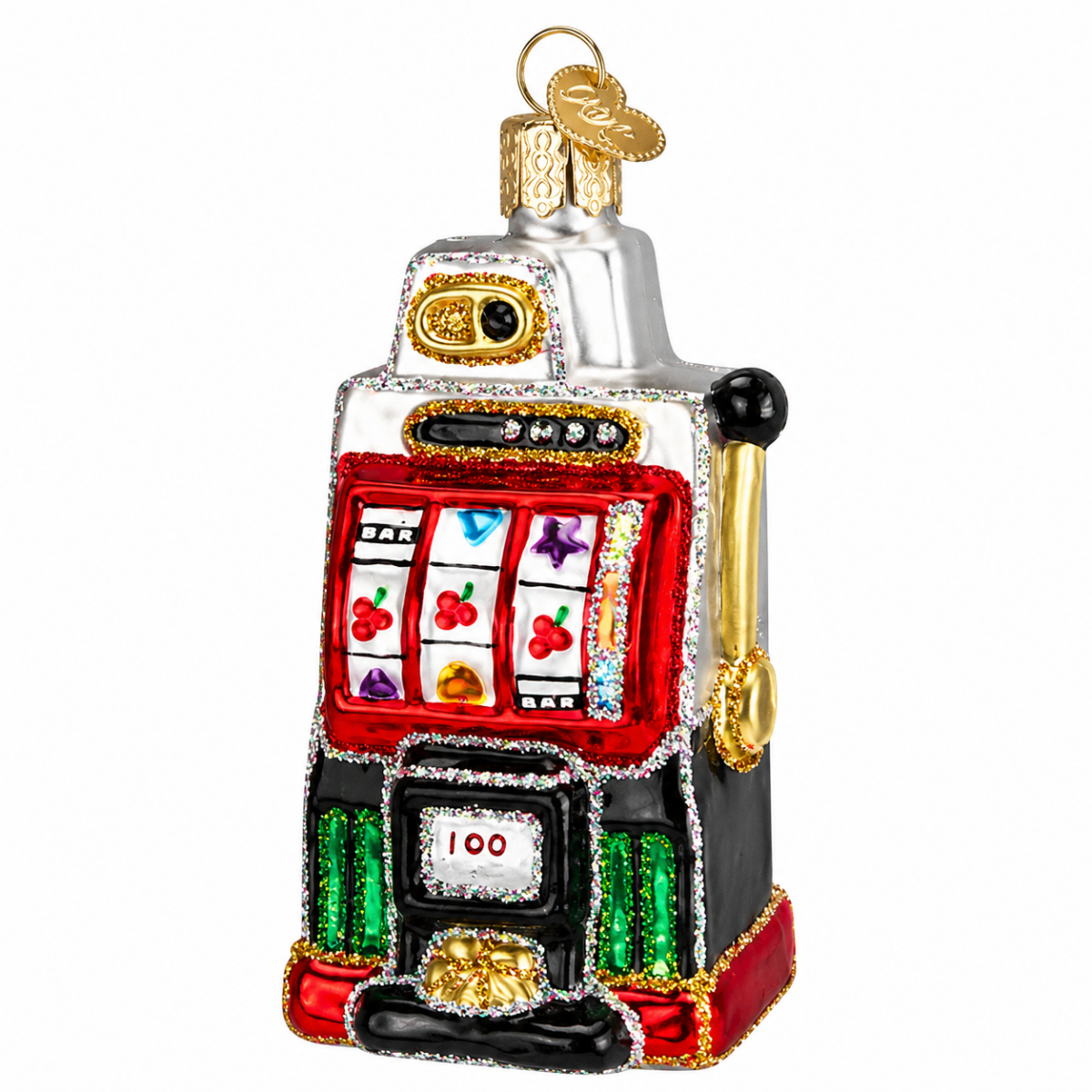 Kerst ornament | Gokautomaat | 11 cm - NU PUUR & GROEN