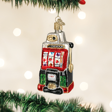 Kerst ornament | Gokautomaat | 11 cm - NU PUUR & GROEN