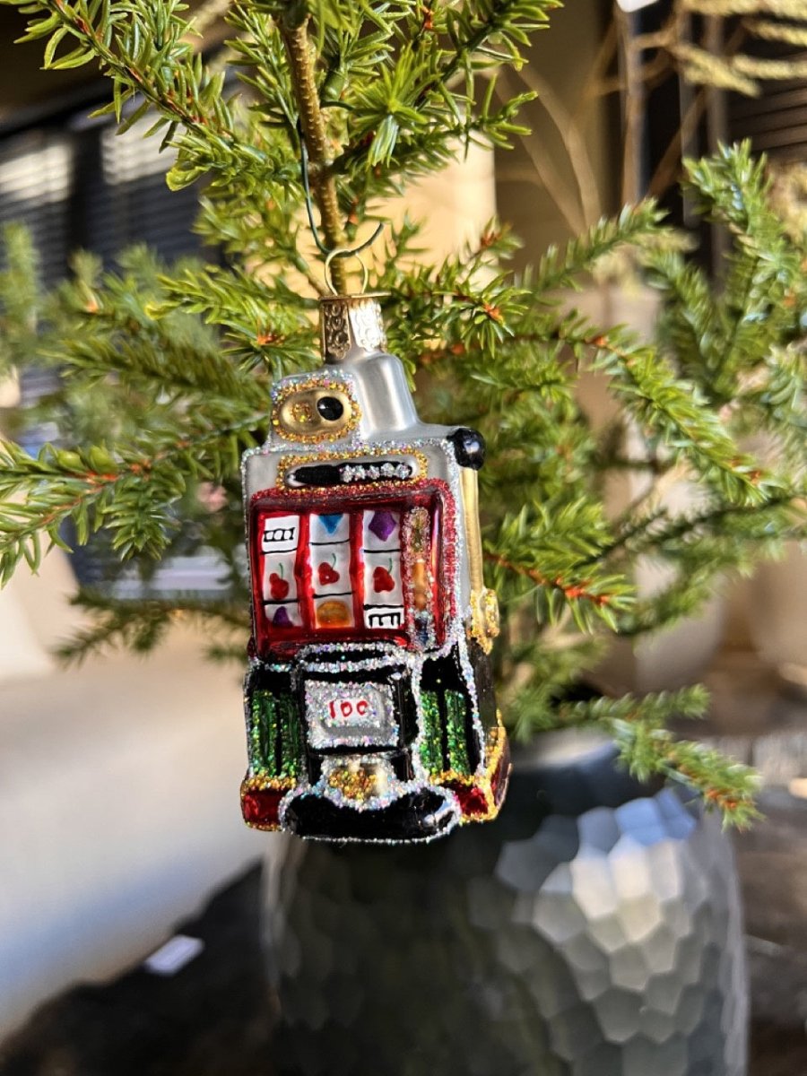 Kerst ornament | Gokautomaat | 11 cm - NU PUUR & GROEN