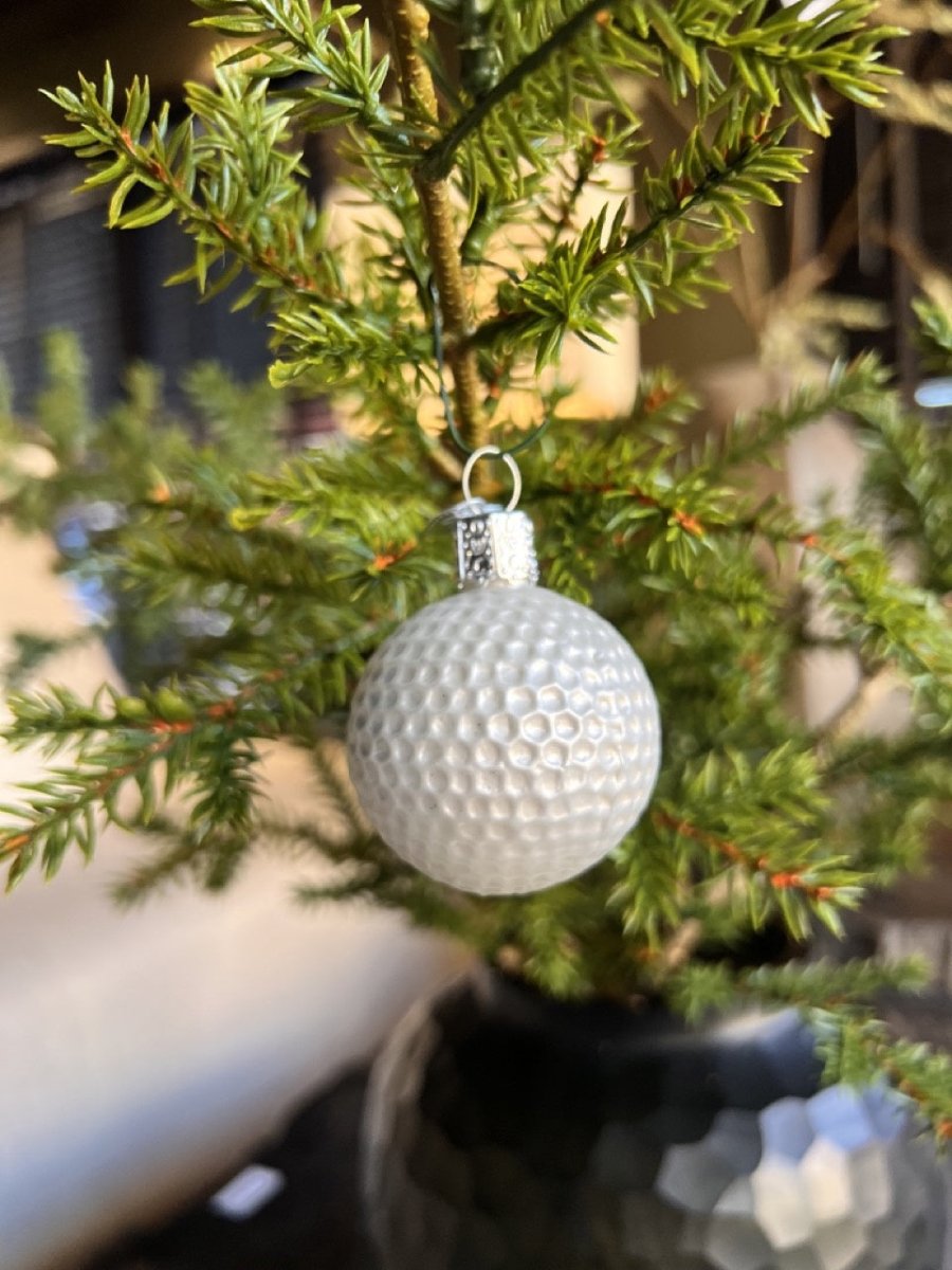Kerst ornament | Golfbal | 8 cm - NU PUUR & GROEN