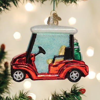 Kerst ornament | Golfkar | 9 cm - NU PUUR & GROEN