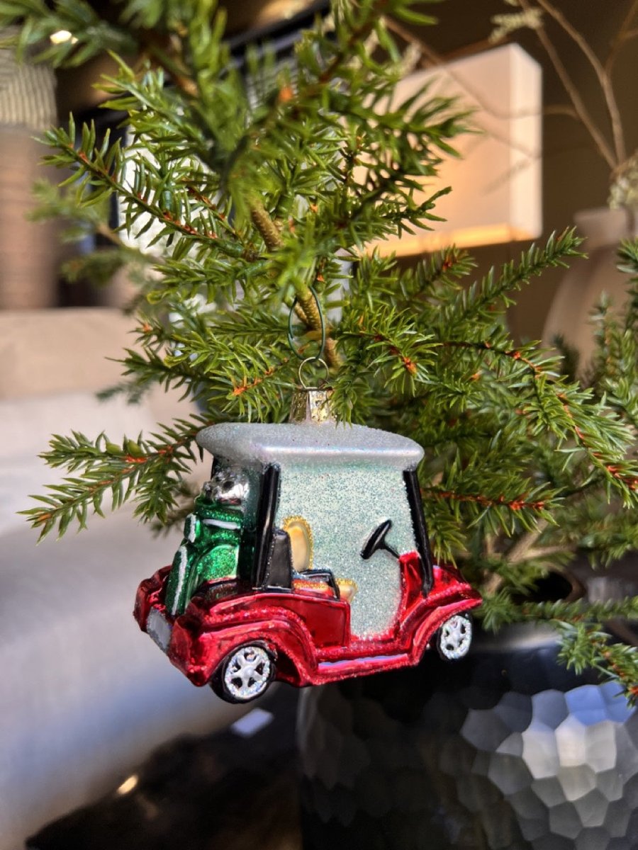 Kerst ornament | Golfkar | 9 cm - NU PUUR & GROEN