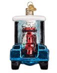 Kerst ornament | Golfkar met Kerstman | 8 cm - NU PUUR & GROEN