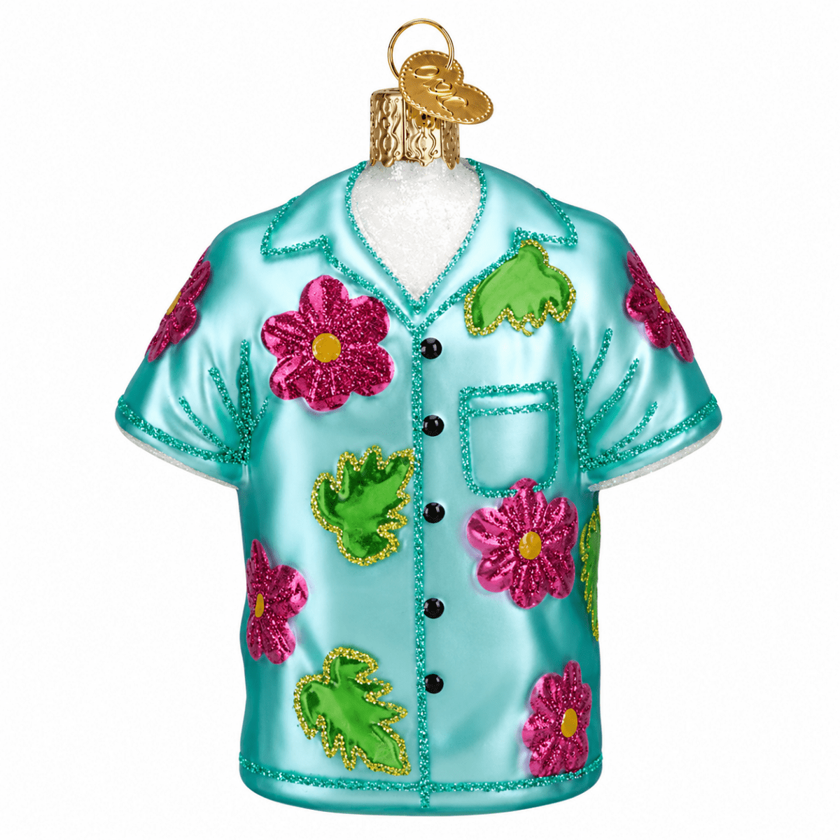 Kerst ornament | Hawaïaans Overhemd | 11 cm - NU PUUR & GROEN
