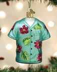 Kerst ornament | Hawaïaans Overhemd | 11 cm - NU PUUR & GROEN