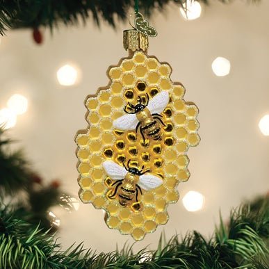 Kerst ornament | Honingraat | 10 cm - NU PUUR & GROEN
