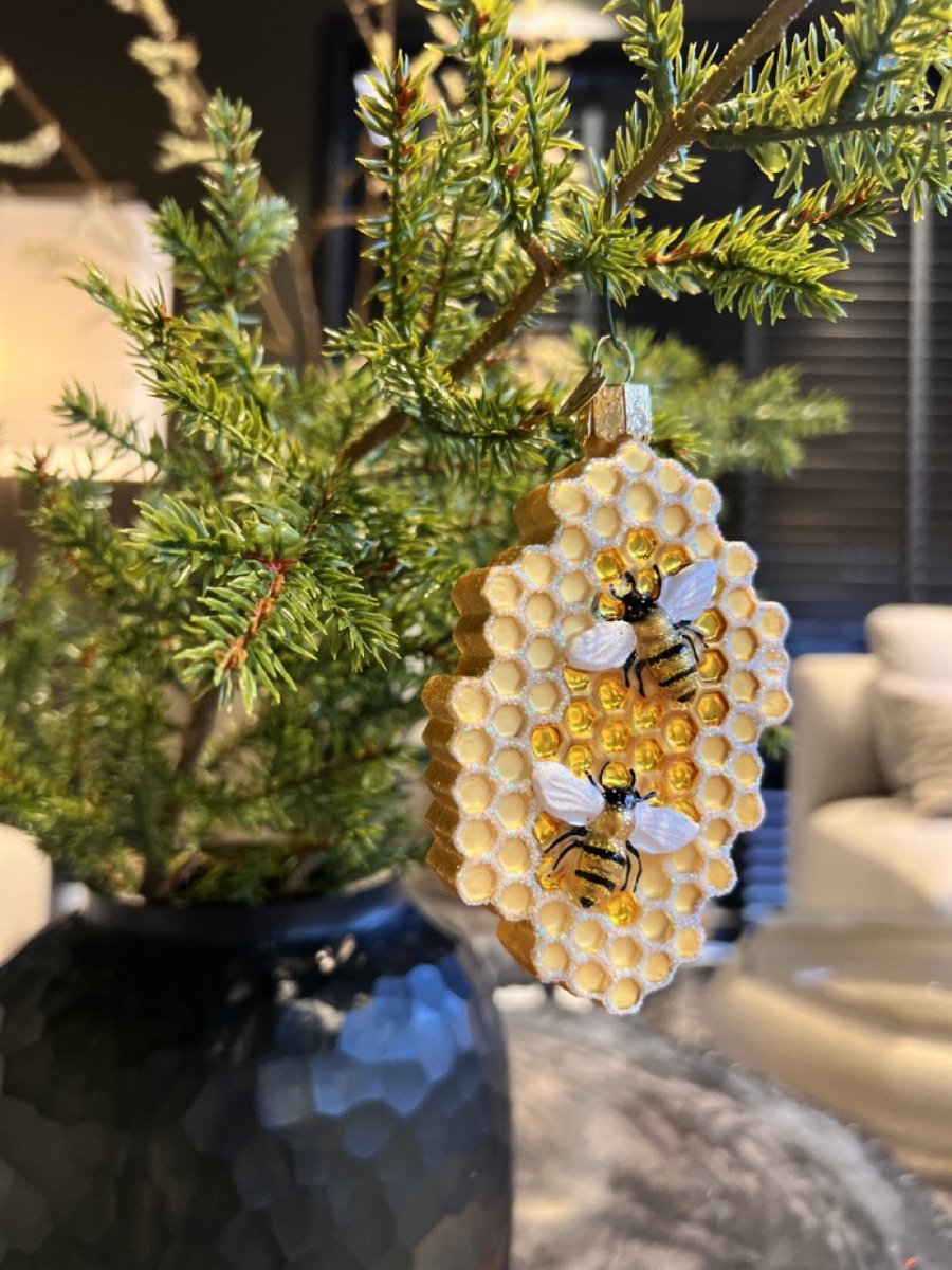 Kerst ornament | Honingraat | 10 cm - NU PUUR & GROEN