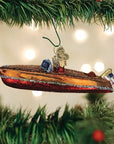 Kerst ornament | Klassieke Houten Boot | 9 cm - NU PUUR & GROEN