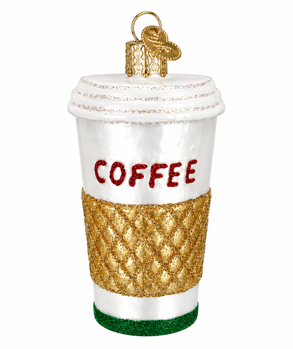 Kerst ornament | Koffie to go | 9 cm - NU PUUR & GROEN