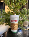 Kerst ornament | Koffie to go | 9 cm - NU PUUR & GROEN