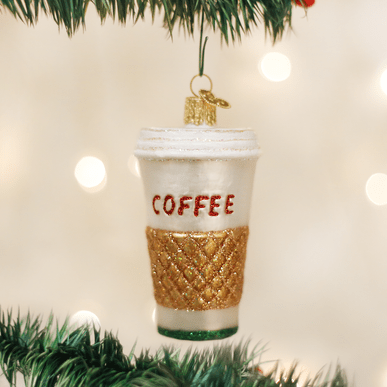 Kerst ornament | Koffie to go | 9 cm - NU PUUR & GROEN