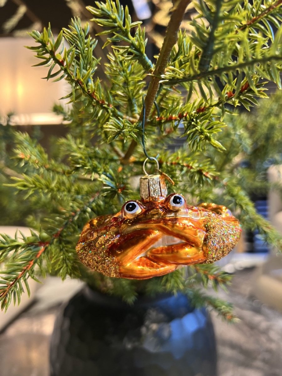 Kerst ornament | Krab | 7 cm - NU PUUR & GROEN
