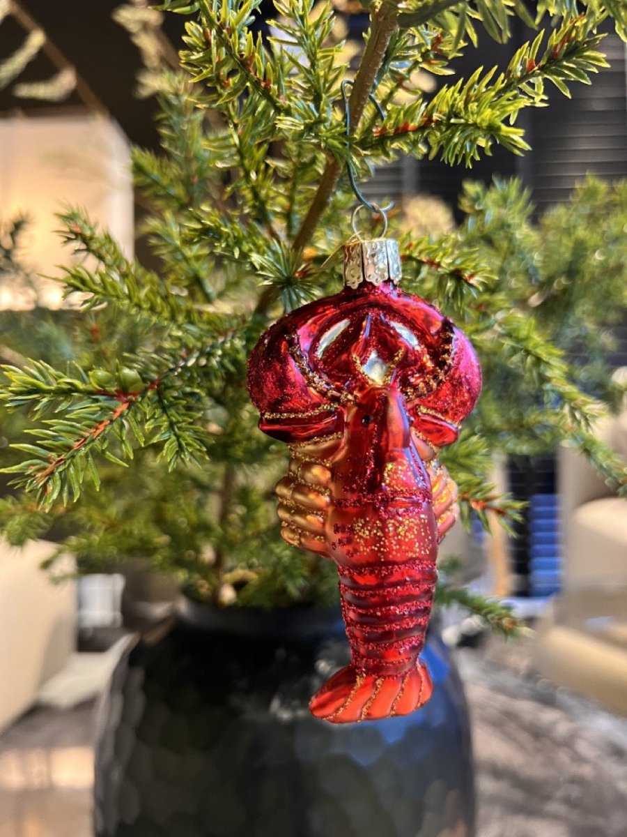 Kerst ornament | Kreeft | 11 cm - NU PUUR & GROEN