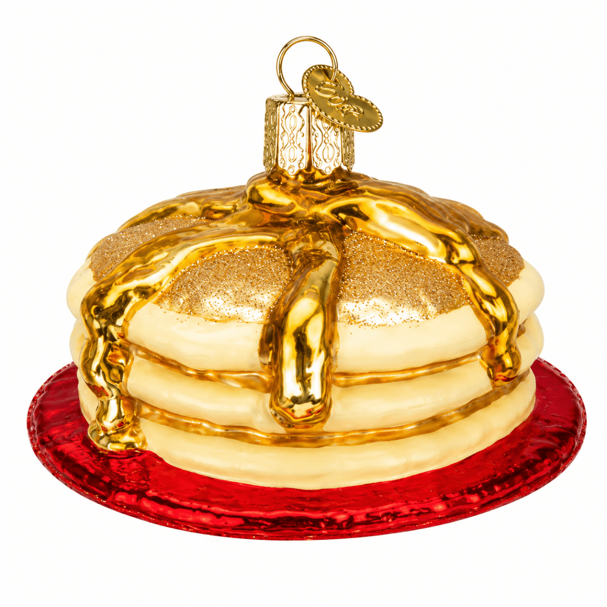 Kerst ornament | Pannenkoeken stapel | 10 cm - NU PUUR & GROEN