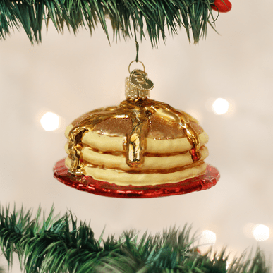 Kerst ornament | Pannenkoeken stapel | 10 cm - NU PUUR & GROEN
