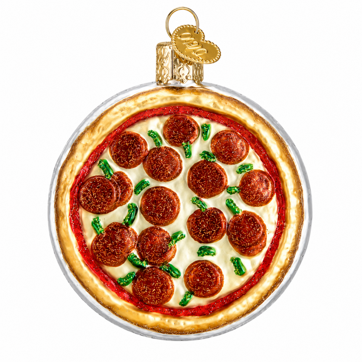 Kerst ornament | Pizza | 5 cm - NU PUUR & GROEN